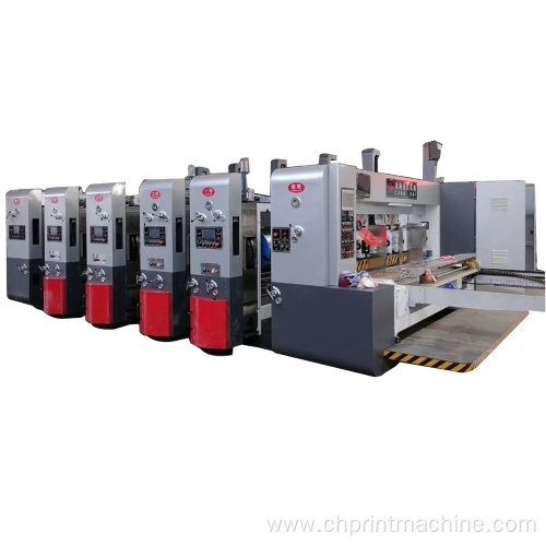 corrugated carton printing slotting die-cutting machine